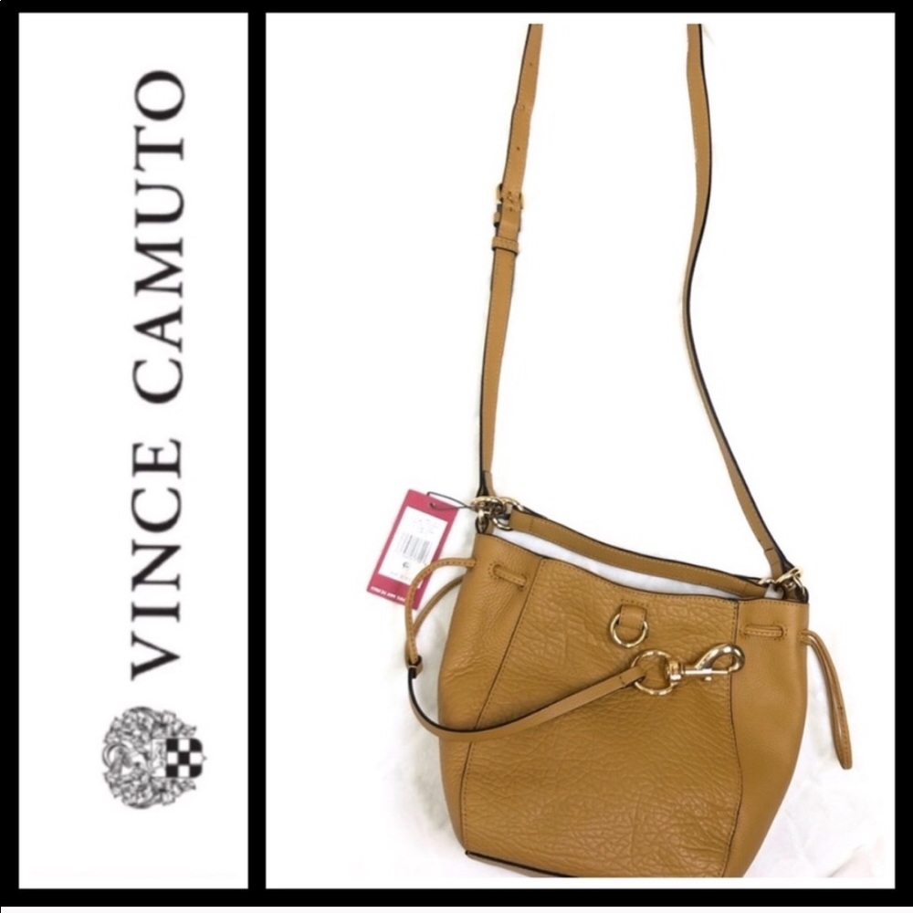 Vince Camuto Ames creamy caramel leather c…